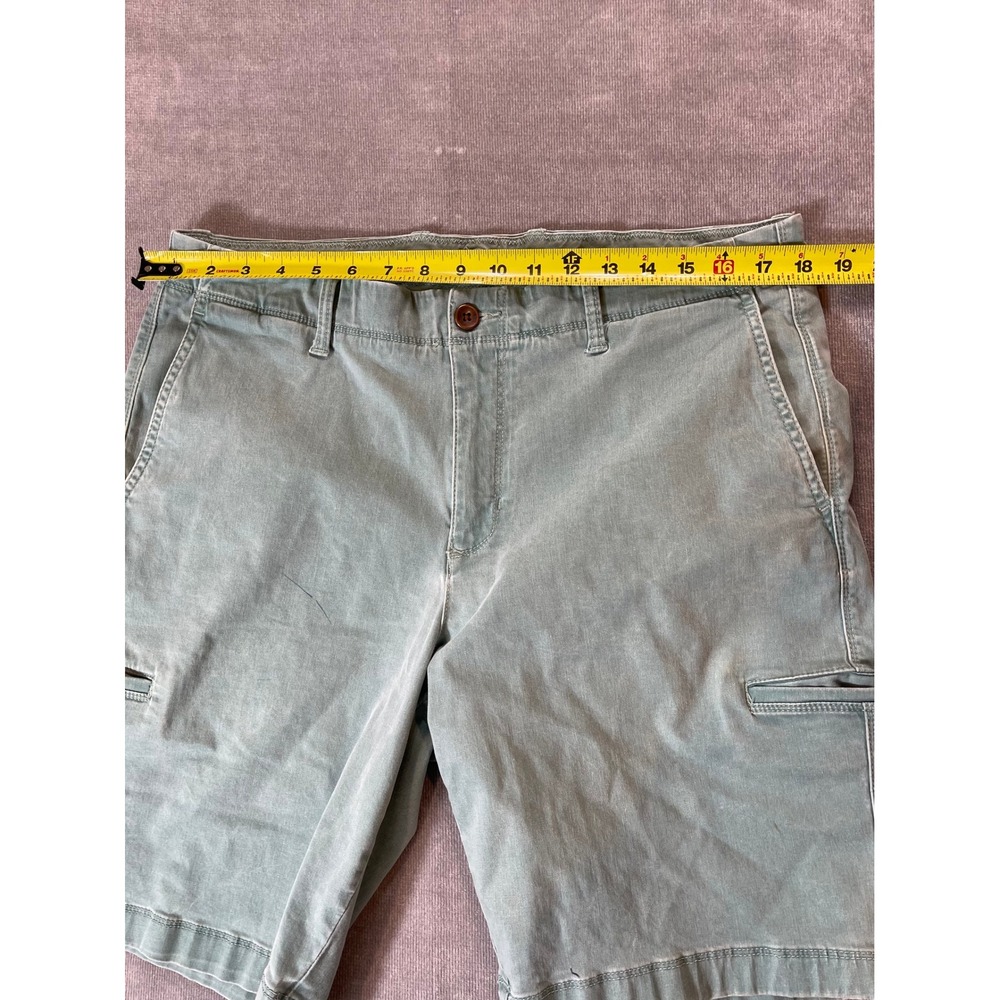 Tommy Bahama Boracay Cargo Shorts Mens 36 Green Cotton Tencel Stretch Marlin - Picture 7 of 10
